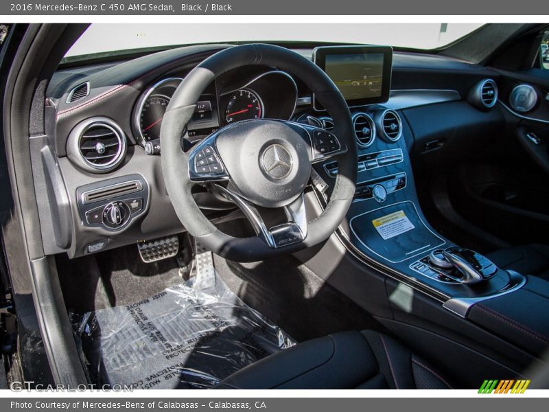 Black / Black 2016 Mercedes-Benz C 450 AMG Sedan