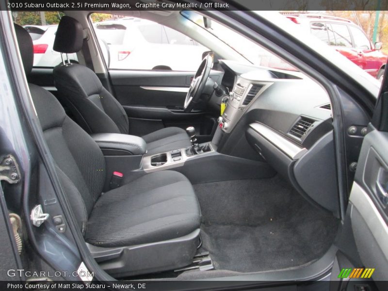 Graphite Gray Metallic / Off Black 2010 Subaru Outback 2.5i Premium Wagon