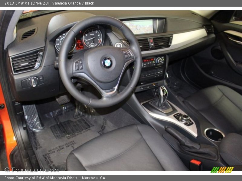 Valencia Orange / Black 2013 BMW X1 sDrive 28i