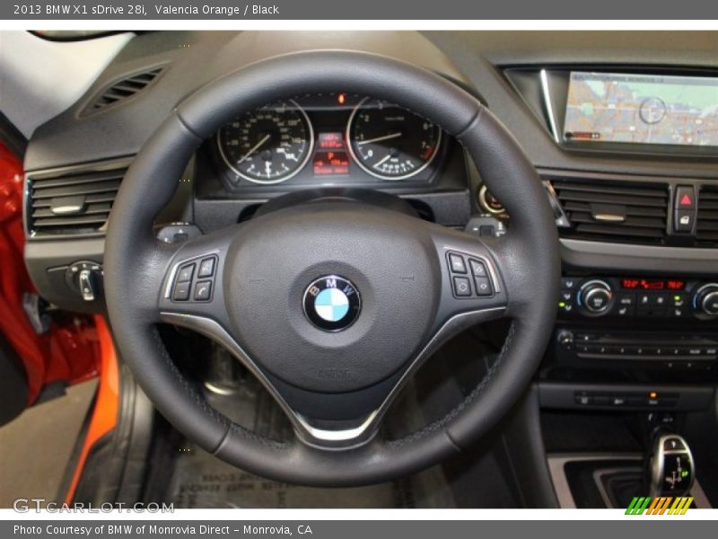 Valencia Orange / Black 2013 BMW X1 sDrive 28i