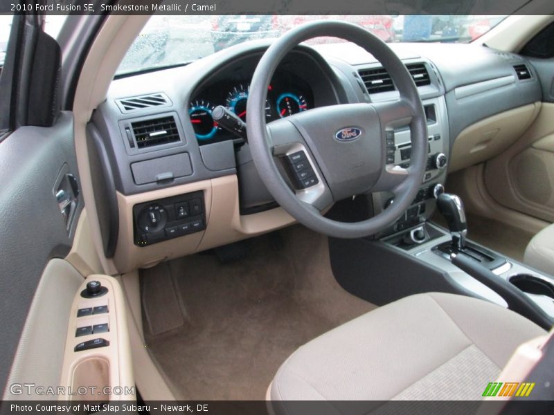 Smokestone Metallic / Camel 2010 Ford Fusion SE