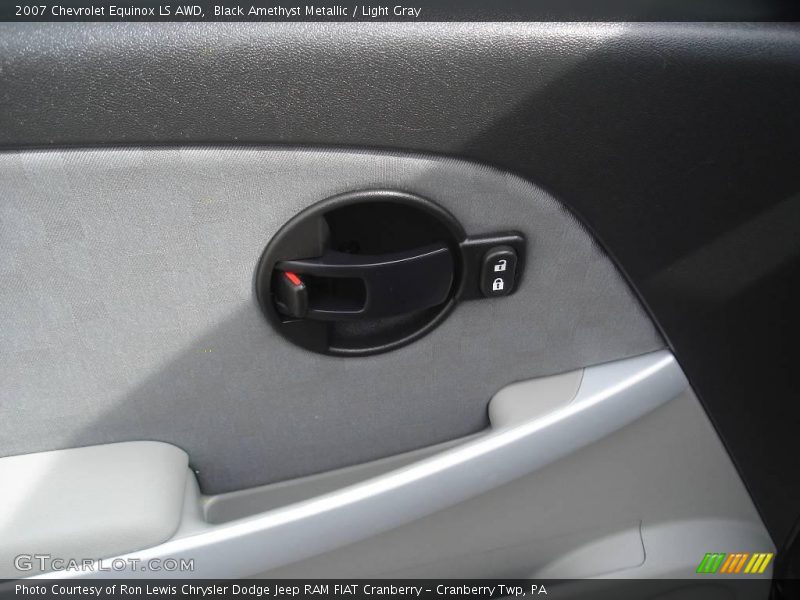 Black Amethyst Metallic / Light Gray 2007 Chevrolet Equinox LS AWD