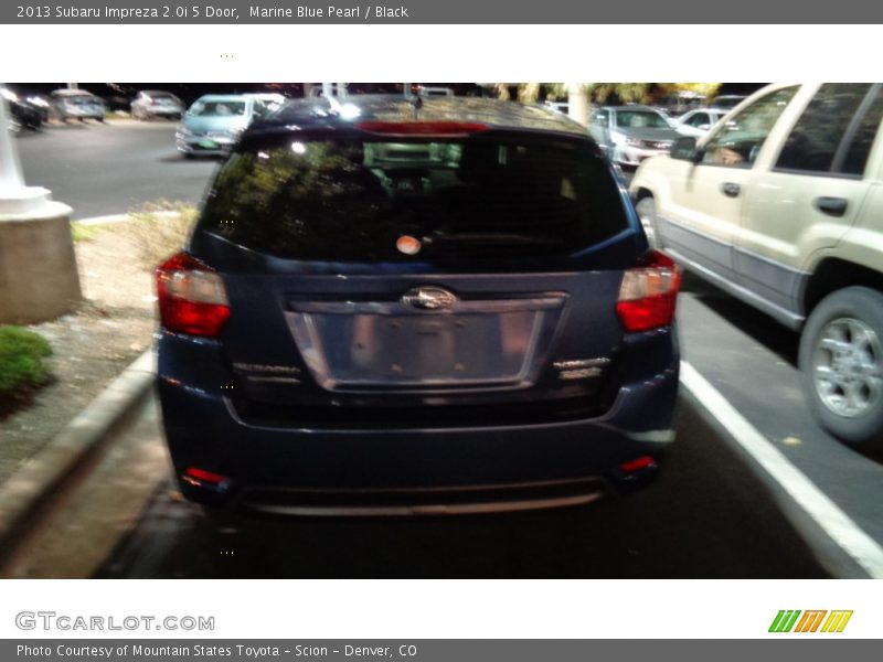 Marine Blue Pearl / Black 2013 Subaru Impreza 2.0i 5 Door