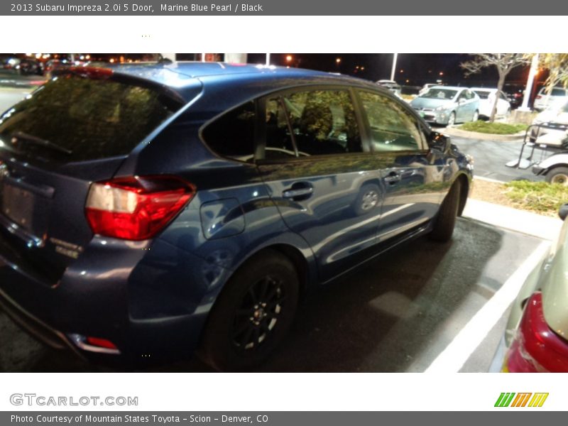 Marine Blue Pearl / Black 2013 Subaru Impreza 2.0i 5 Door
