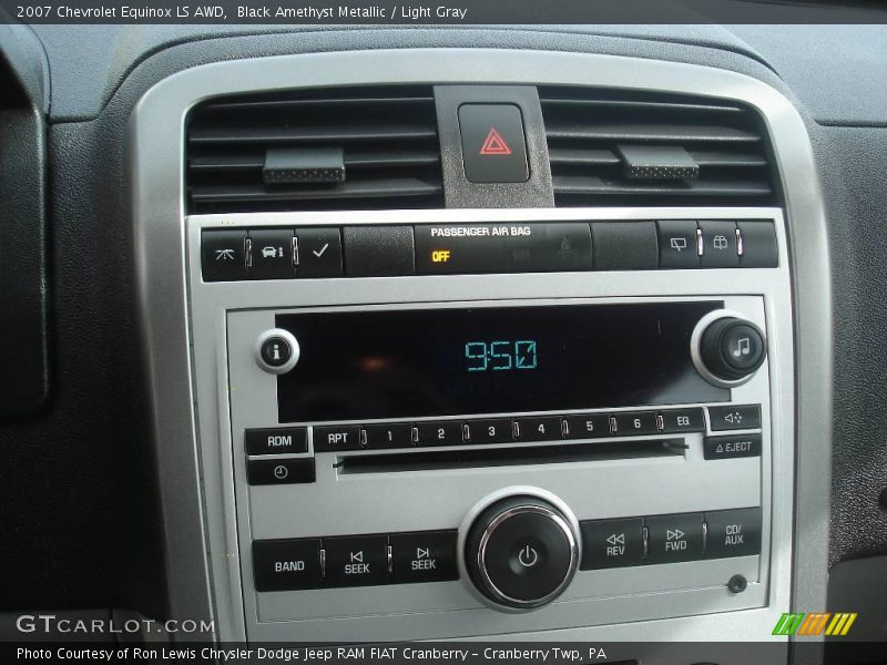 Black Amethyst Metallic / Light Gray 2007 Chevrolet Equinox LS AWD