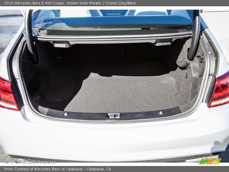 Iridium Silver Metallic / Crystal Grey/Black 2016 Mercedes-Benz E 400 Coupe