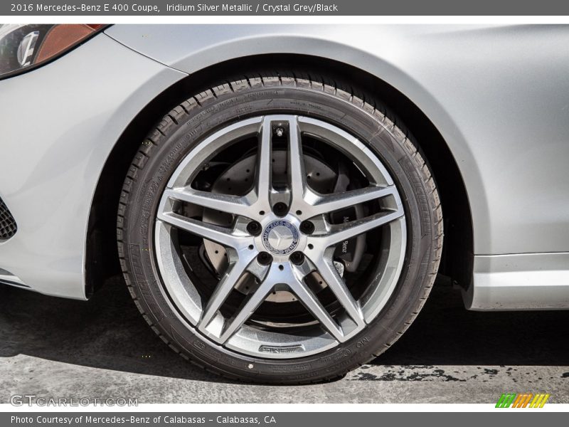 Iridium Silver Metallic / Crystal Grey/Black 2016 Mercedes-Benz E 400 Coupe
