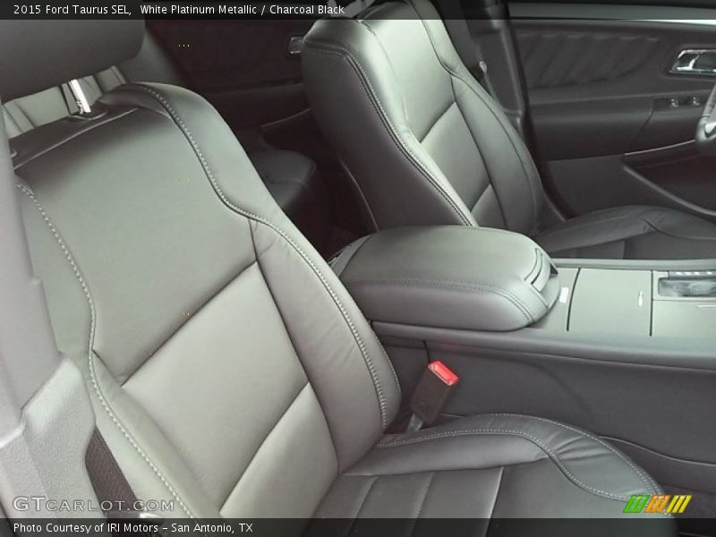 White Platinum Metallic / Charcoal Black 2015 Ford Taurus SEL