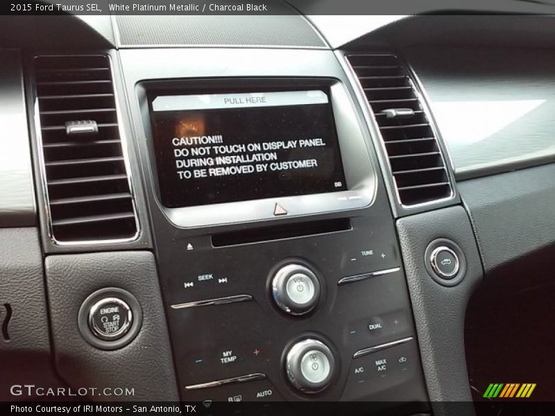 White Platinum Metallic / Charcoal Black 2015 Ford Taurus SEL
