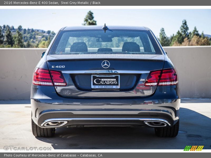 Steel Grey Metallic / Black 2016 Mercedes-Benz E 400 Sedan