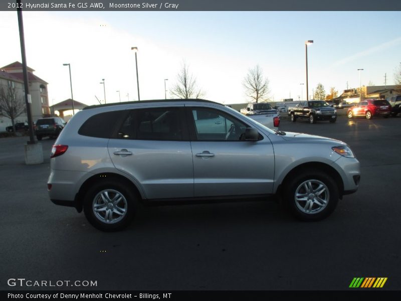 Moonstone Silver / Gray 2012 Hyundai Santa Fe GLS AWD