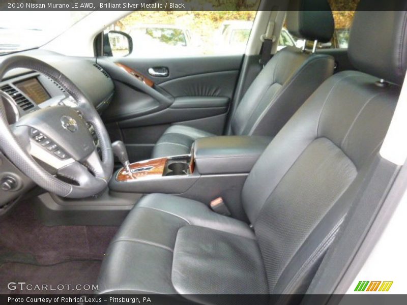 Brilliant Silver Metallic / Black 2010 Nissan Murano LE AWD