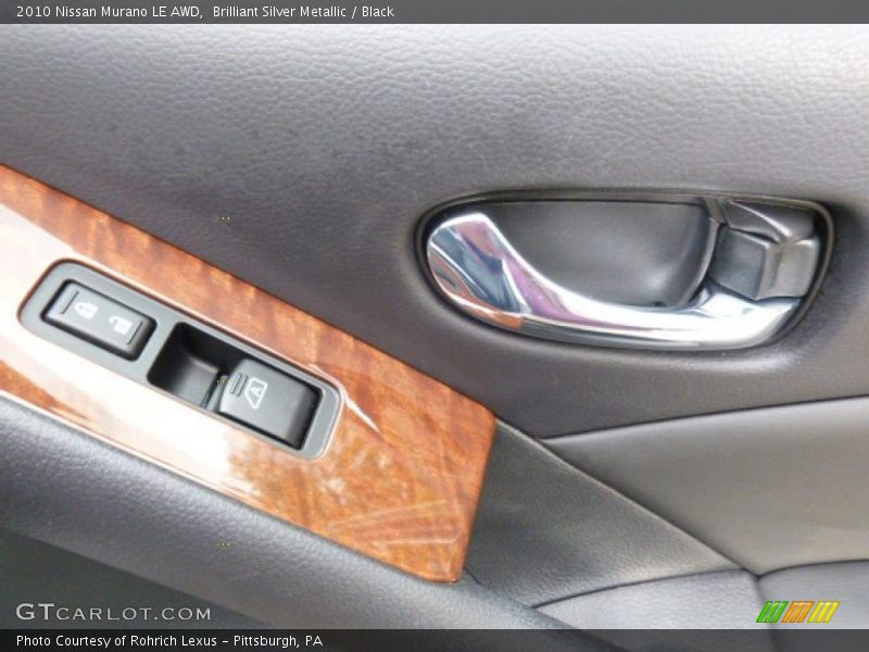 Brilliant Silver Metallic / Black 2010 Nissan Murano LE AWD