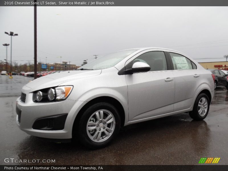 Silver Ice Metallic / Jet Black/Brick 2016 Chevrolet Sonic LT Sedan
