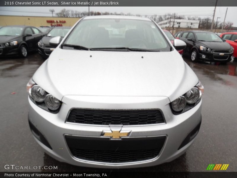Silver Ice Metallic / Jet Black/Brick 2016 Chevrolet Sonic LT Sedan