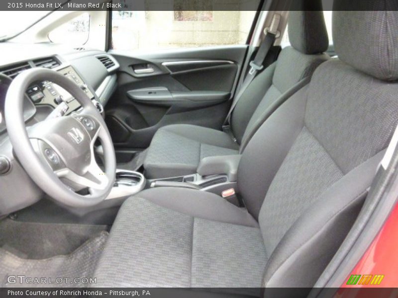 Milano Red / Black 2015 Honda Fit LX