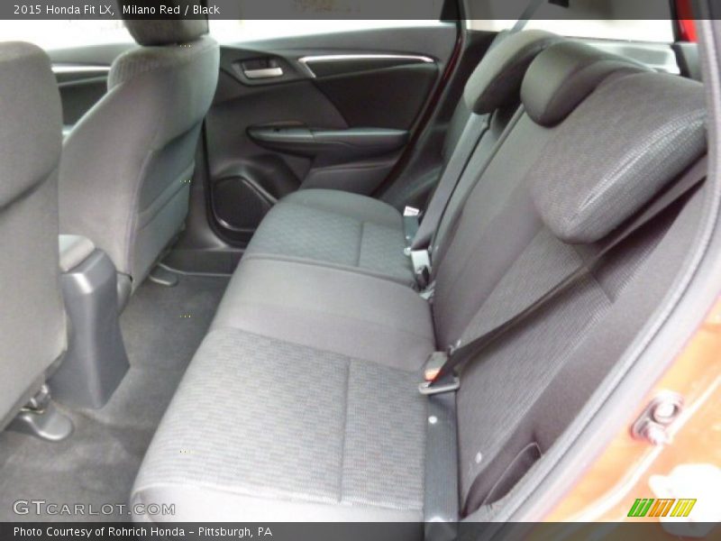Milano Red / Black 2015 Honda Fit LX