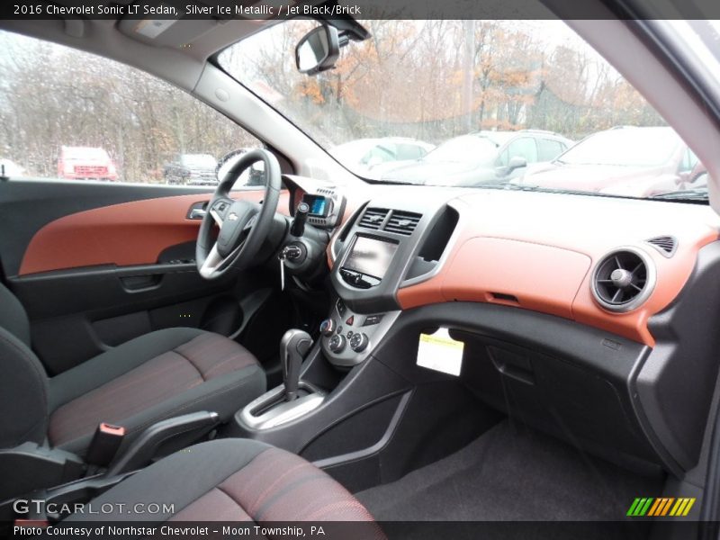 Silver Ice Metallic / Jet Black/Brick 2016 Chevrolet Sonic LT Sedan