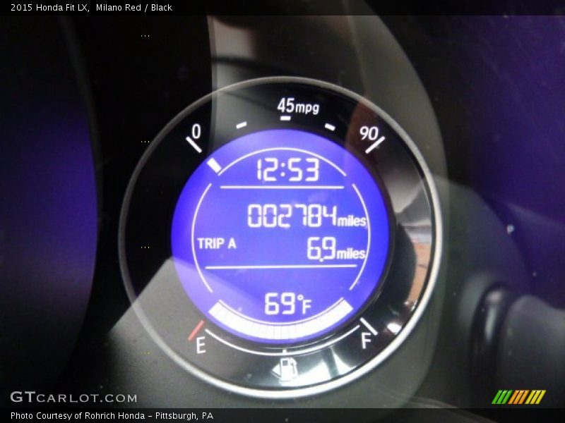Milano Red / Black 2015 Honda Fit LX