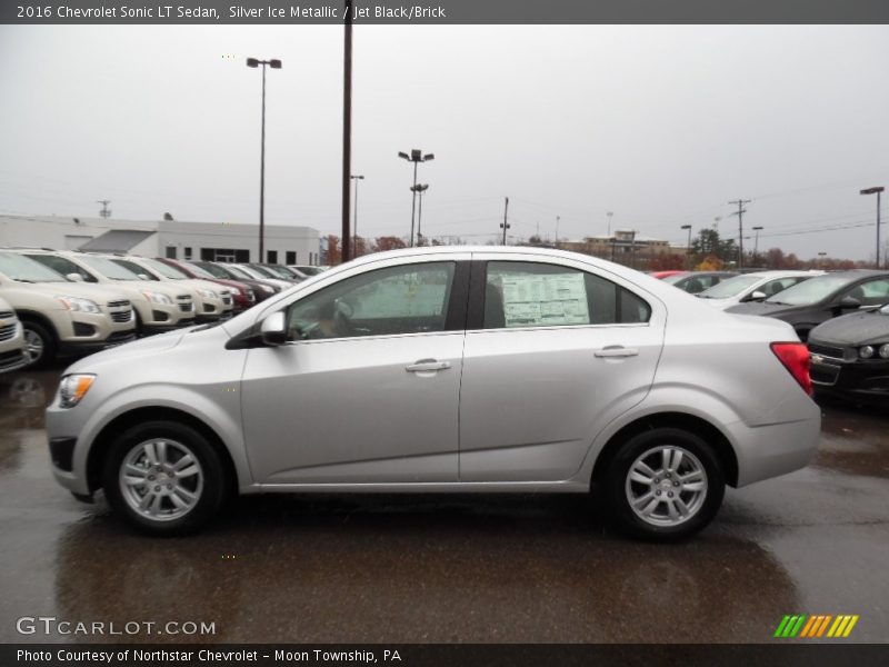 Silver Ice Metallic / Jet Black/Brick 2016 Chevrolet Sonic LT Sedan