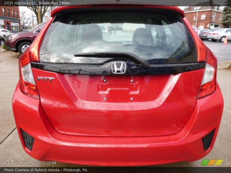 Milano Red / Black 2015 Honda Fit LX