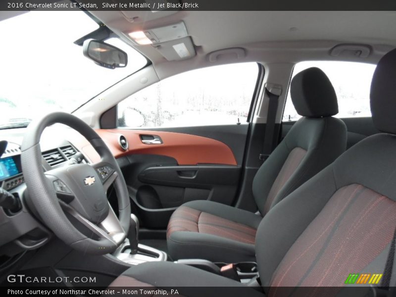 Silver Ice Metallic / Jet Black/Brick 2016 Chevrolet Sonic LT Sedan