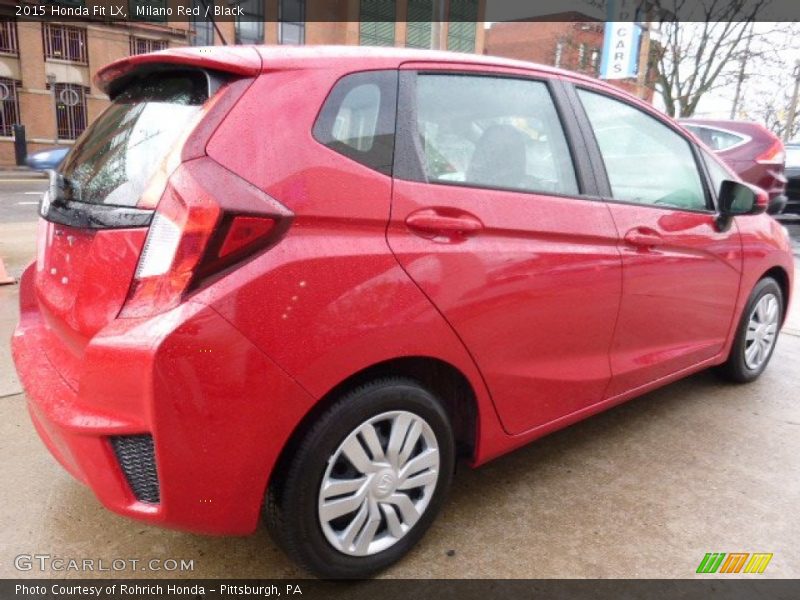 Milano Red / Black 2015 Honda Fit LX