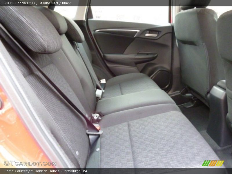 Milano Red / Black 2015 Honda Fit LX
