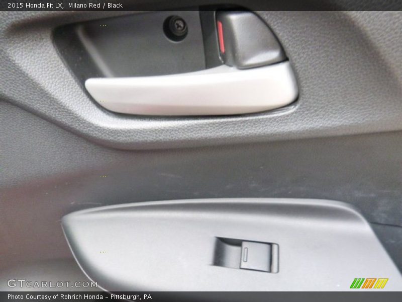 Milano Red / Black 2015 Honda Fit LX