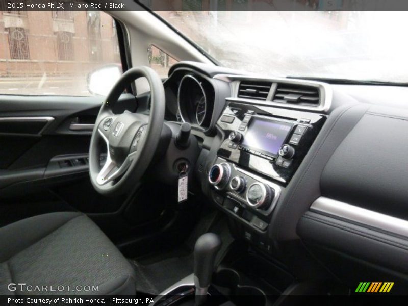 Milano Red / Black 2015 Honda Fit LX