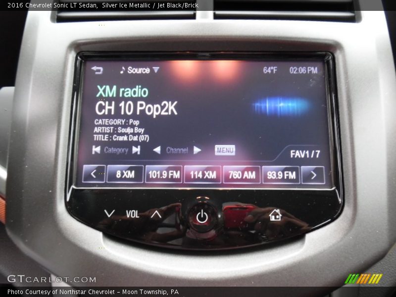 Silver Ice Metallic / Jet Black/Brick 2016 Chevrolet Sonic LT Sedan