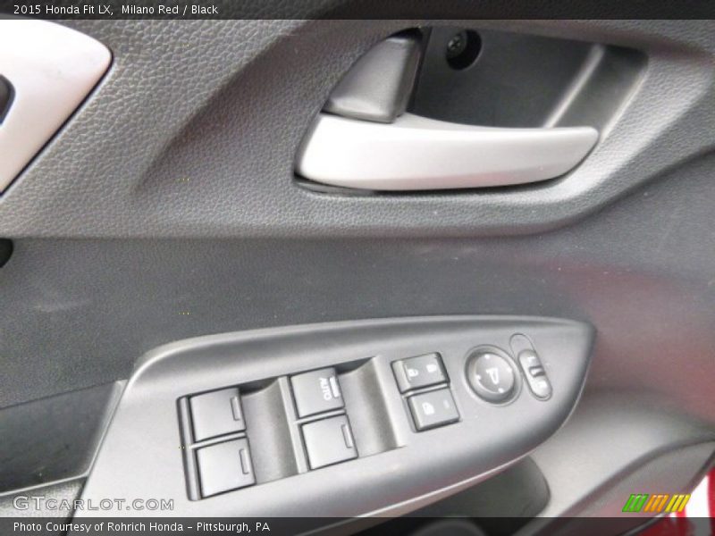 Milano Red / Black 2015 Honda Fit LX