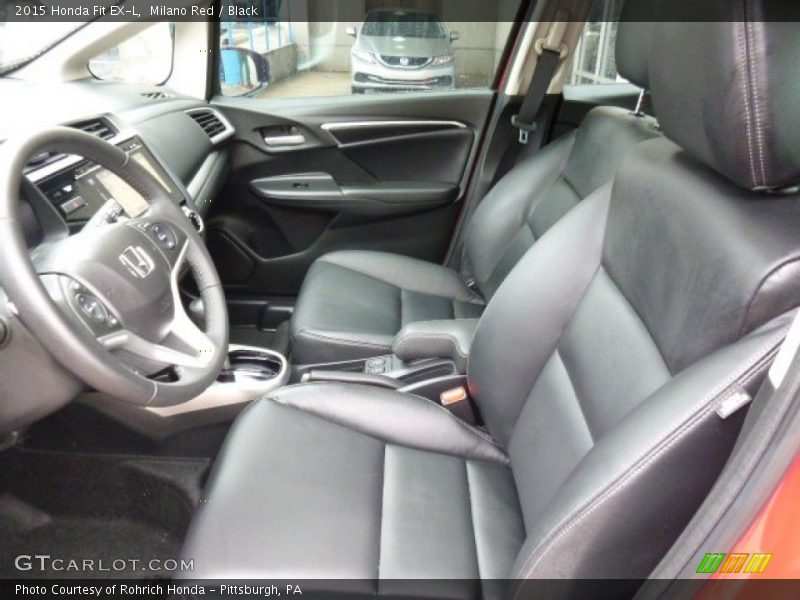 Milano Red / Black 2015 Honda Fit EX-L