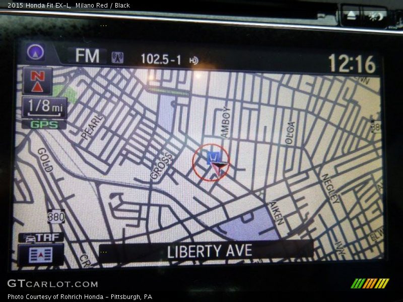 Milano Red / Black 2015 Honda Fit EX-L