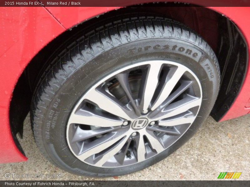 Milano Red / Black 2015 Honda Fit EX-L