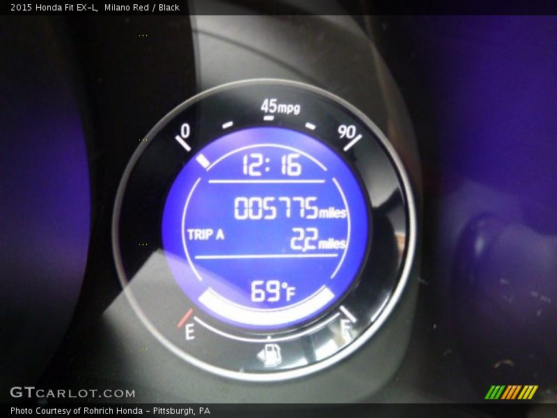 Milano Red / Black 2015 Honda Fit EX-L
