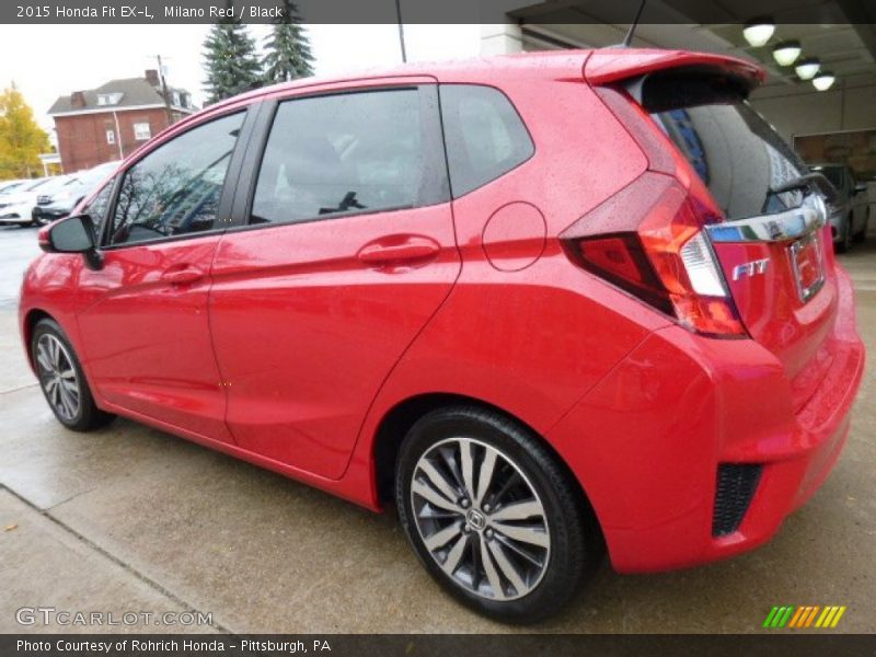 Milano Red / Black 2015 Honda Fit EX-L