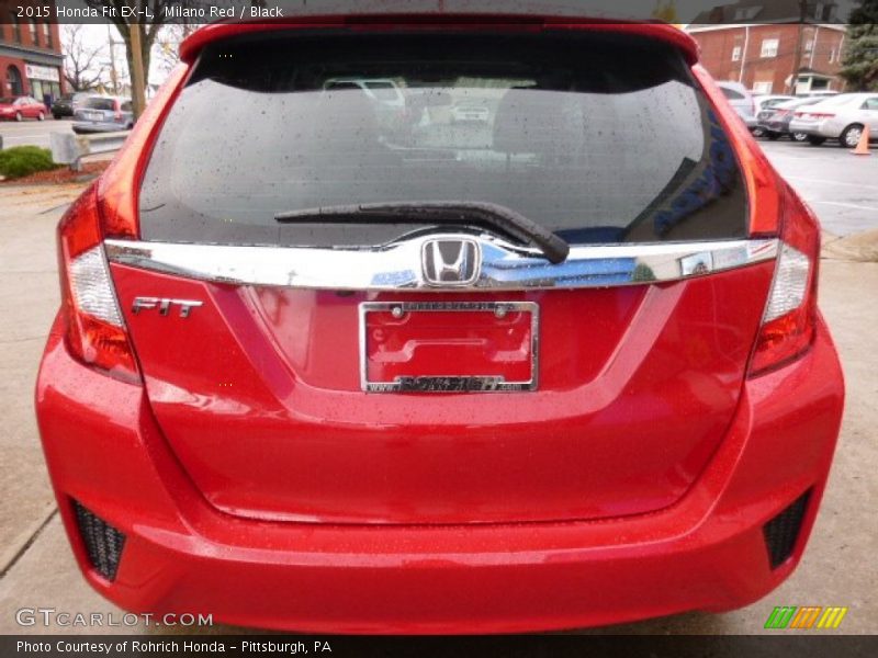 Milano Red / Black 2015 Honda Fit EX-L
