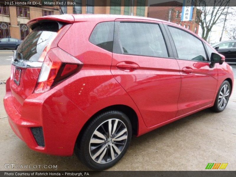 Milano Red / Black 2015 Honda Fit EX-L