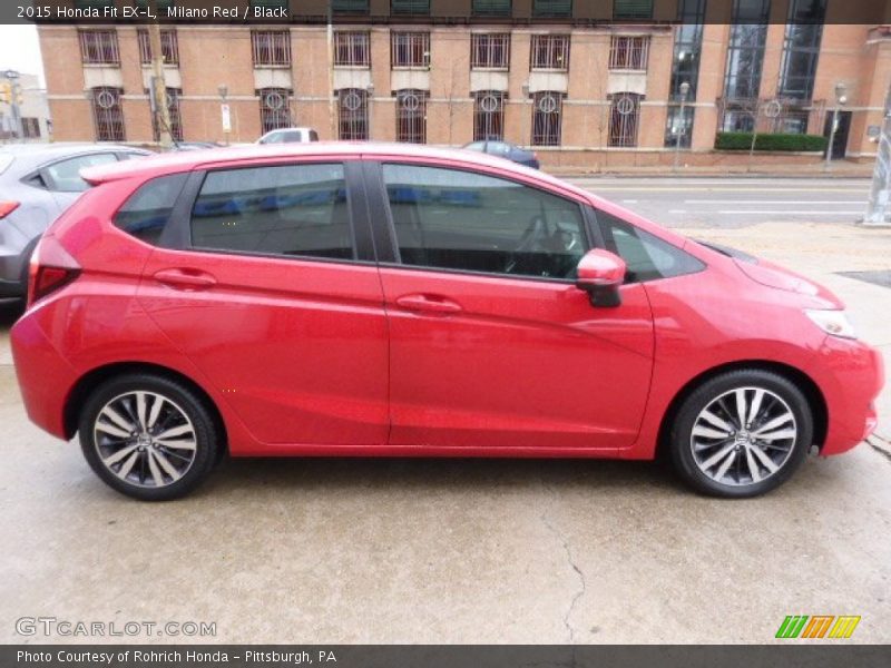 Milano Red / Black 2015 Honda Fit EX-L