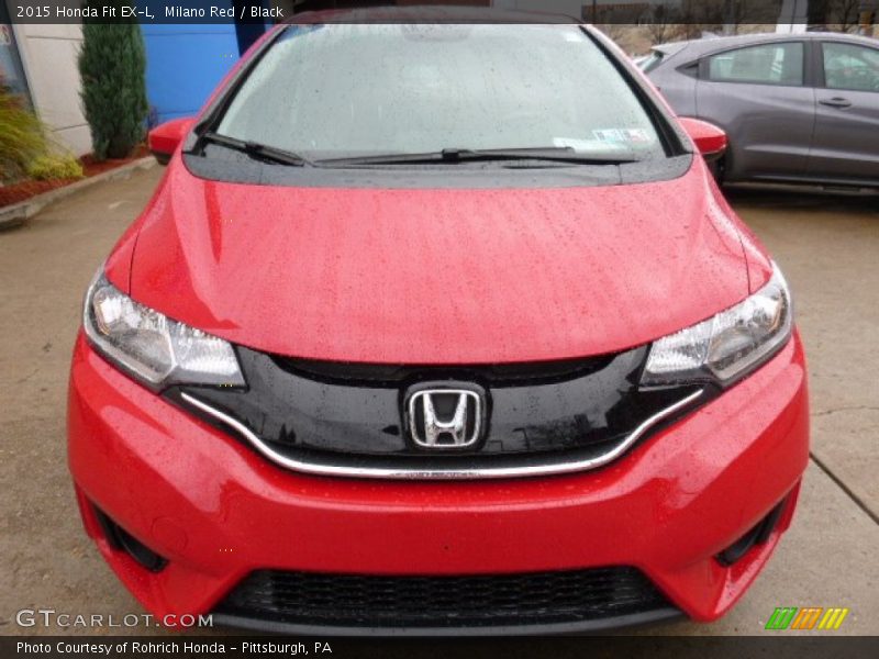 Milano Red / Black 2015 Honda Fit EX-L