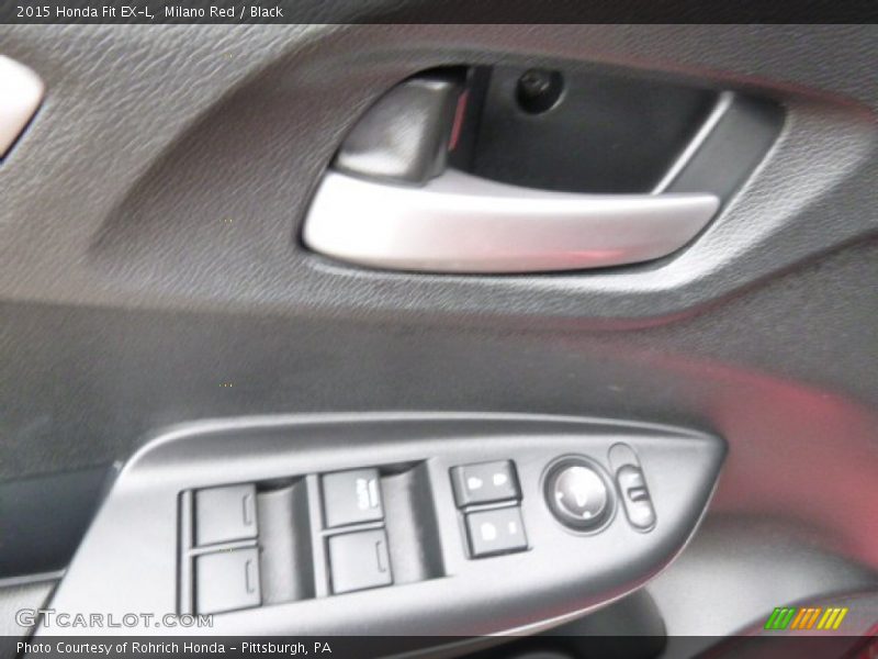 Milano Red / Black 2015 Honda Fit EX-L