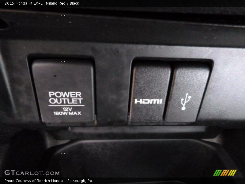 Milano Red / Black 2015 Honda Fit EX-L