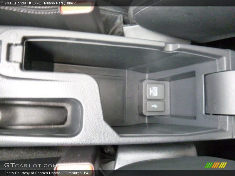 Milano Red / Black 2015 Honda Fit EX-L