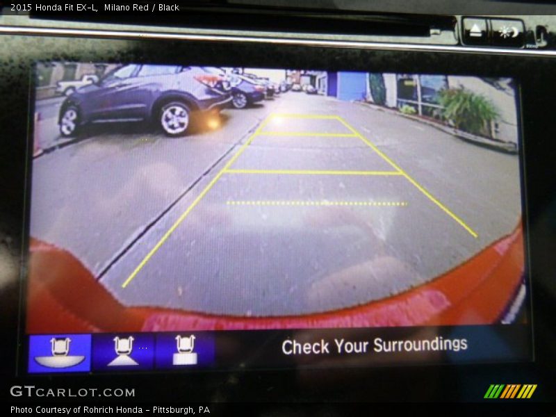 Milano Red / Black 2015 Honda Fit EX-L