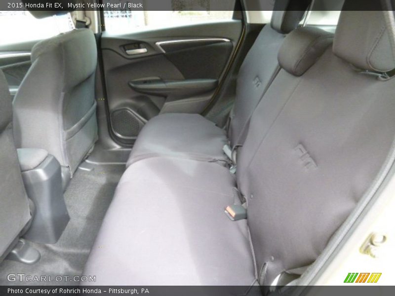 Mystic Yellow Pearl / Black 2015 Honda Fit EX