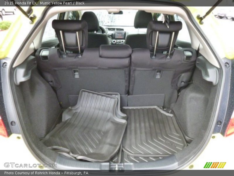 Mystic Yellow Pearl / Black 2015 Honda Fit EX
