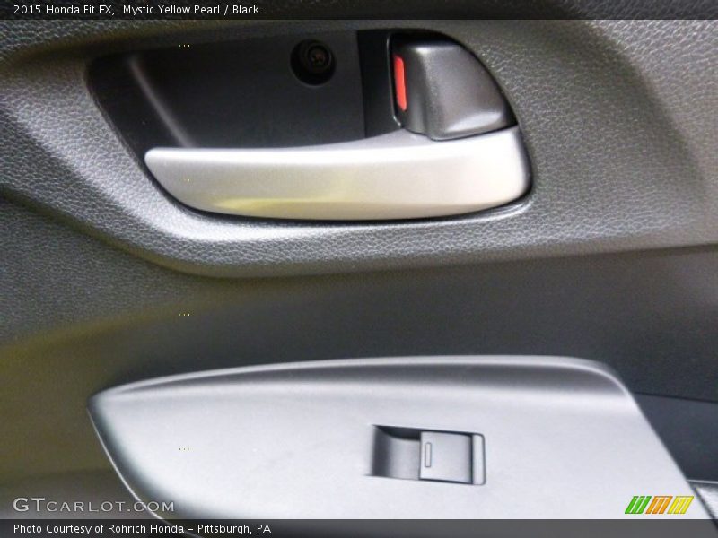Mystic Yellow Pearl / Black 2015 Honda Fit EX