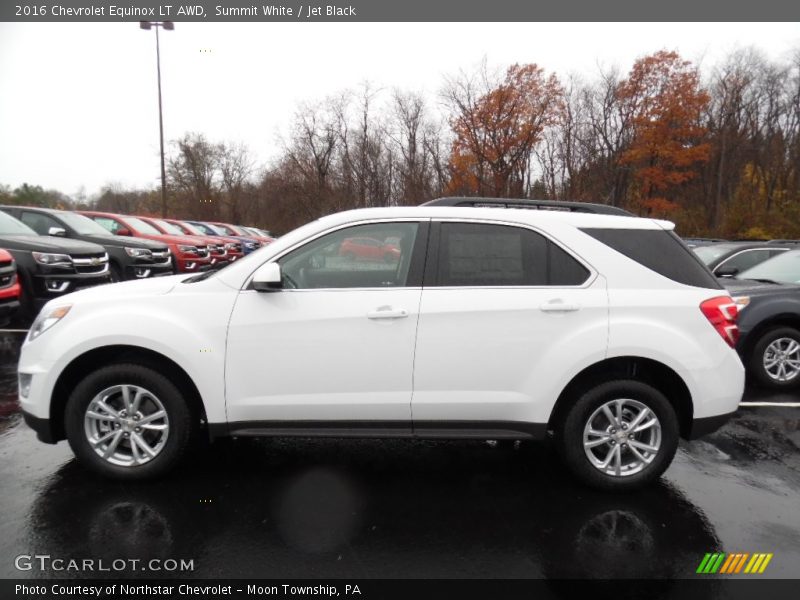 Summit White / Jet Black 2016 Chevrolet Equinox LT AWD