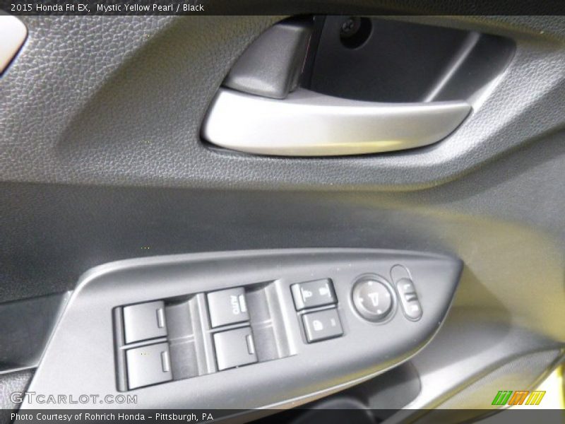 Mystic Yellow Pearl / Black 2015 Honda Fit EX